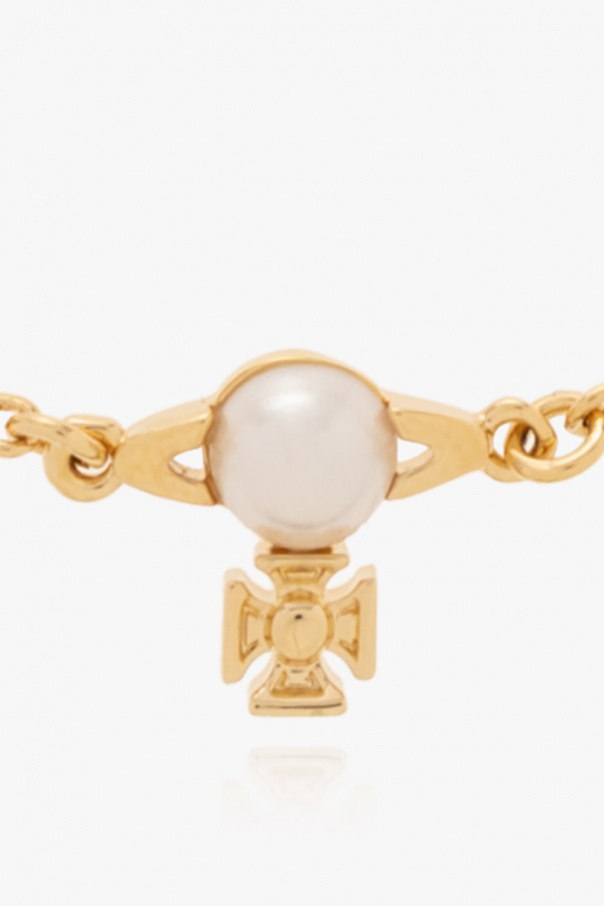 【関税&送料込】Vivienne Westwood Gold Balbina Bracelet With Vivienne Westwood Gold Balbina bracelet with pearl | TheDoubleF